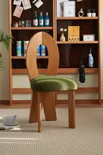 無垢材ダイニングチェア 家庭用 ラウンジ用 バルコニー モダンシンプルデザイン