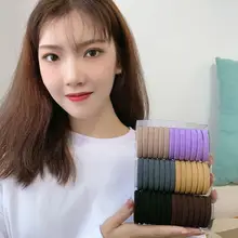 黒色高弾力ヘアゴム【耐久性・女性用・ポニーテール用】