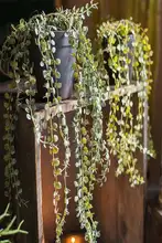 フェイクフラワー グリーン 植木鉢 プラント 吊りラン 装飾 オーナメント アートスタイル ギフト