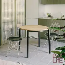 金属製のダイニングチェア【シンプルデザイン・一人用・バウハウススタイル】