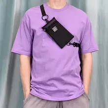 軽量ネックポーチ【男女兼用・ブラック・ナイロン製・携帯電話・パスポート用・ジッパー付き】