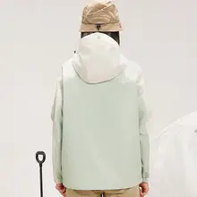 春季軽量撥水ウィンドブレーカー【女性用・ルーズフィット・フード付き・アウトドア用】