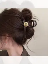 高級感のある大きなシャーククリップ【髪型アレンジ・後頭部用・女性用】