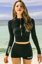 長袖水着 レディース【日焼け防止・ボディシェイプ・セパレート・シュノーケリング・サーフィン用】