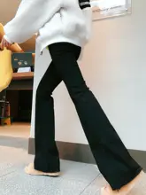 猫猫家 スリムフィット ブーツカットデニムパンツ【ハイウエスト・ブラック・春秋用・長身対応】