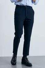 秋冬用 ビジネス通勤カジュアルパンツ【しわにならない・黒・デザイン性・スリムフィット】