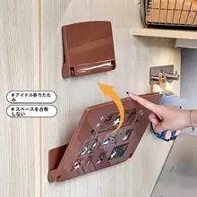 学生寮用ベッドサイド収納棚【折りたたみ式・壁掛け・スマホや眼鏡置きに最適】