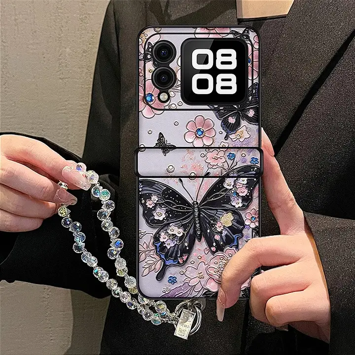 Huawei Nova Flip 用 蝶デザイン全包型スマホケース【防摔・女性向け・スタイリッシュ】