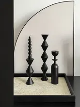 インテリアトレイ【幾何学デザイン・馬毛・収納用・装飾用途】