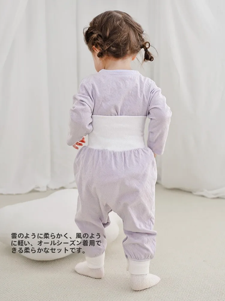 ベビー  用高腰コットンパンツ：9ヶ月から1歳までのサイズ目安と実用性