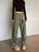 apocket アメリカンスタイル ヴィンテージ 多ポケット ワークパンツ【女性用・ルーズフィット・ストレートレッグ】
