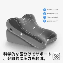 高齢者向け 背もたれ付きクッション【半寝姿勢・逆流防止・胃食道用】