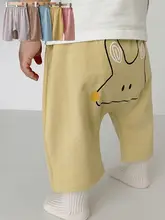 夏用 子供用 薄手コットンパンツ【キャラクター柄・赤ちゃん用・七分丈】（セットアップ対応）