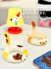 可愛いスマホスタンド【オフィス用・陶器製・多機能デスク装飾】