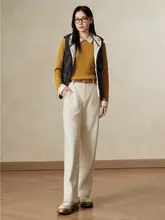 軽やかで暖かい！フード付きバイカラー白鹅绒ダウンベスト【冬季用】