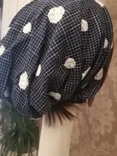手刺繍のポンポンデザインビンテージ女性帽子【個性的なスタイル】
