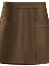 毛真冬用Aラインミニスカート【シンプルでスタイリッシュ・カジュアル】