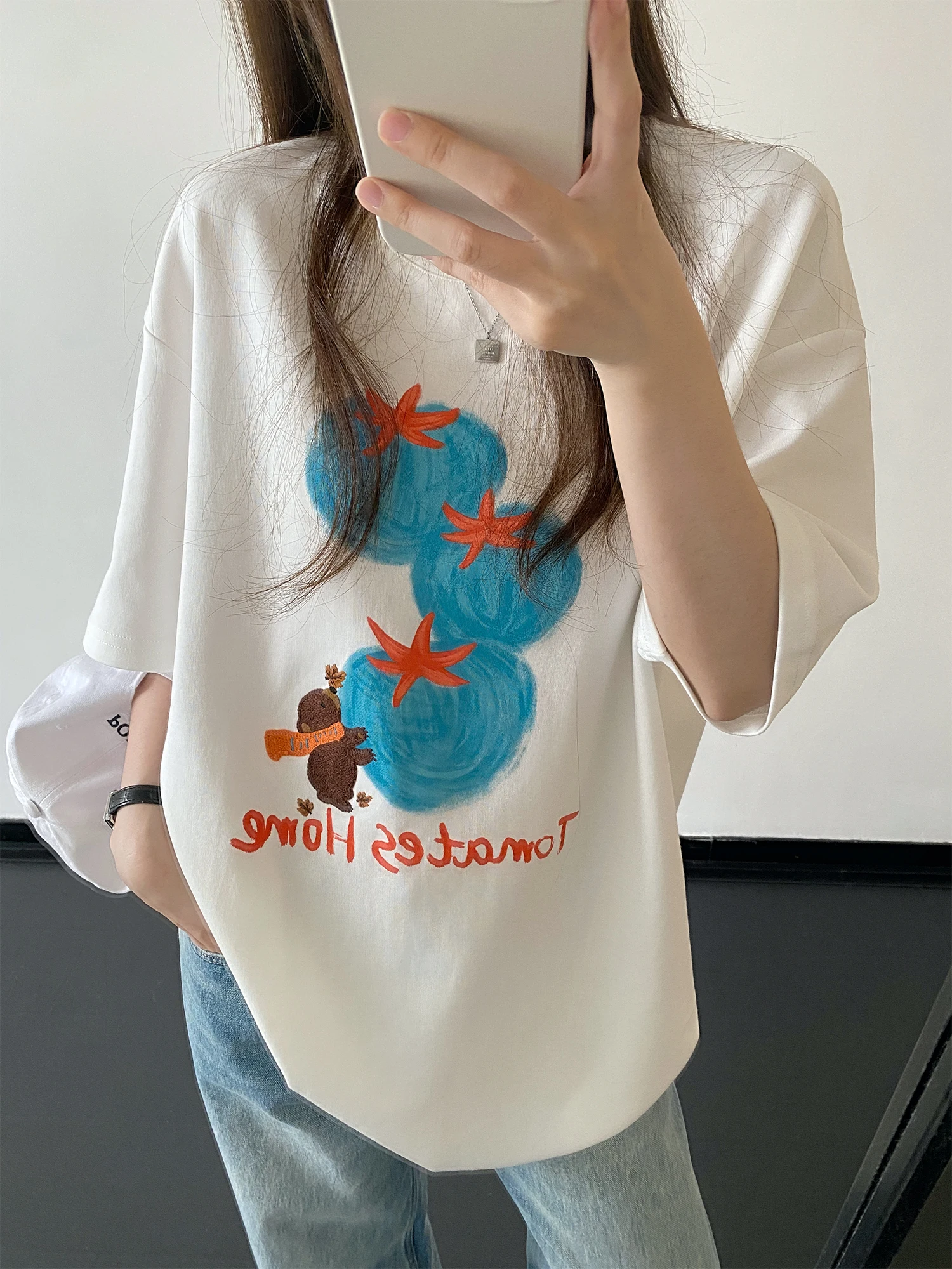 tシャツ キャラクター と ピチピチ のバランスを取るなら、この小熊Tシャツがおすすめ！