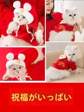 冬用 フード付き ヒョウ柄猫服【保温・防毛・かわいいデザイン】（セットアップ対応）