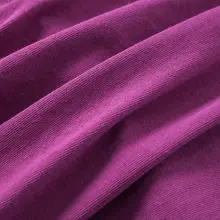 紫色の丸首Tシャツ【重厚感のある純綿・ベーシック・男女兼用・夏用】