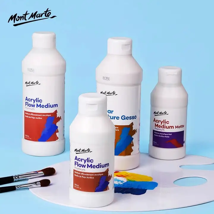 モンマルトル アクリルメディウム【マット・グロス・絵画用・流体アート対応・希釈剤・耐光性向上】