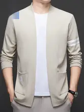 春季新作 メンズ クラシックデザイン ニットカーディガン【軽量・ストレッチ・カジュアル  】（セットアップ対応）