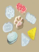 猫型スフレ大福シリコン型【DIY・クリームスティック用・ハンドメイド】