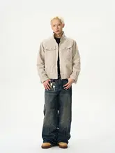 アメリカンハイストリートシートマウンテンカウルプラスベルベットスタンドカラー ジャケット