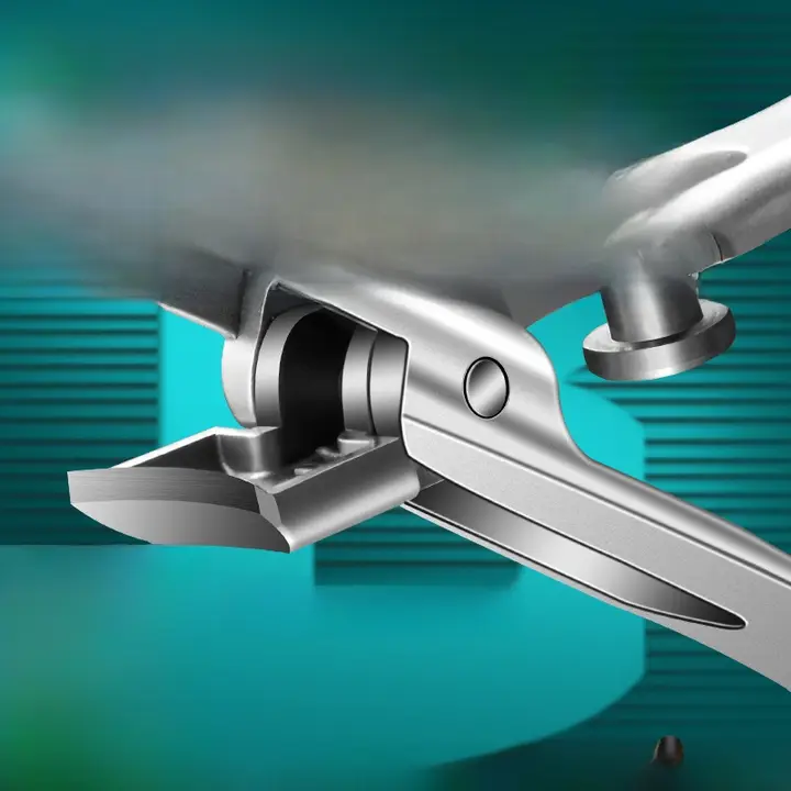 ドイツ製 大開口防飛沫ネイルクリッパーセット【グレー・厚手・精工オリジナル】