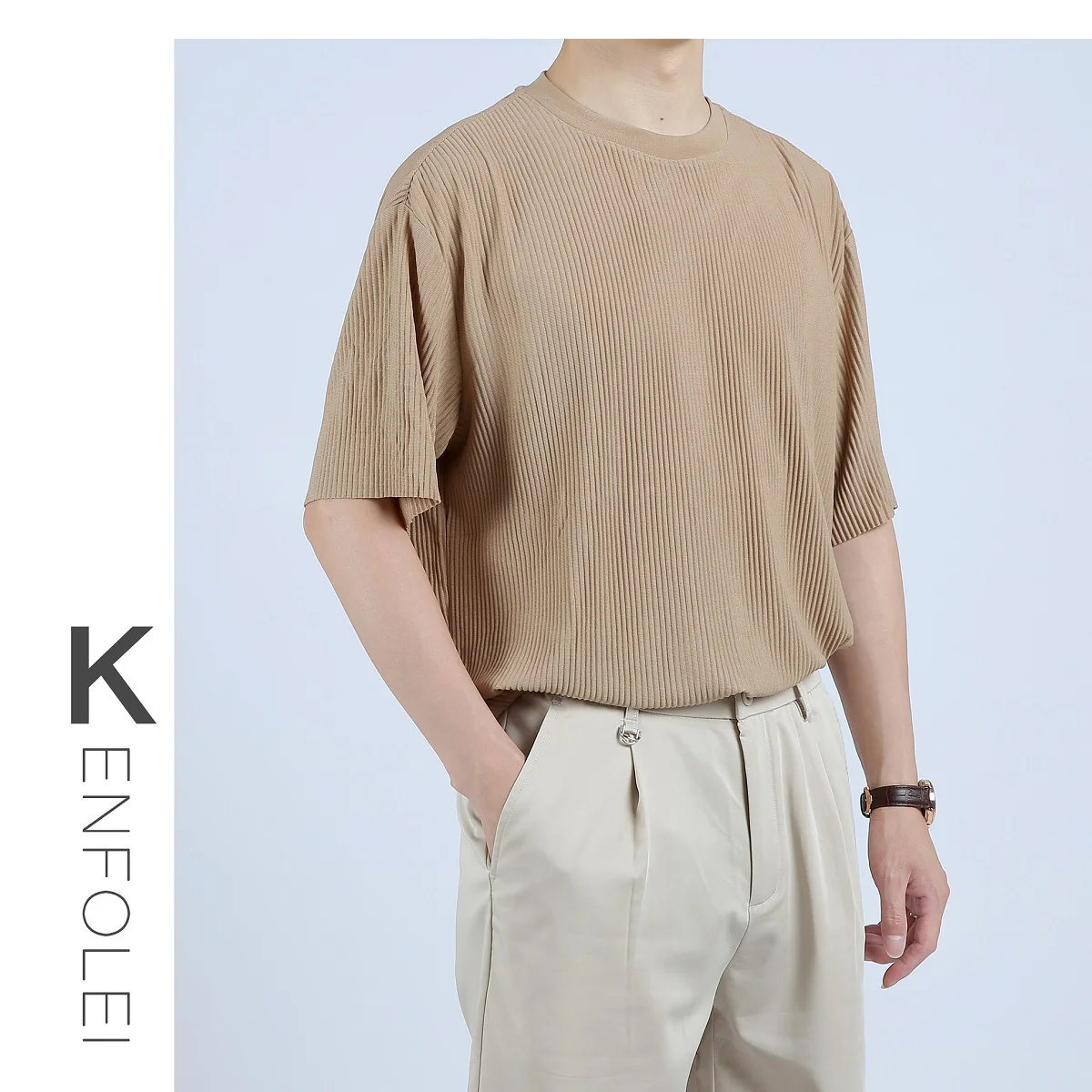 夏 メンズ コーデ | アイスシルク製ルーズフィットTシャツの定義と特性