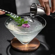 中式 茶酒杯【功夫茶・カクテル用・マルティーニグラス・透過ガラス】