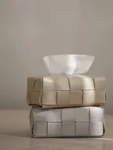編み込みデザイナーのティッシュボックス リビング 高級ラグジュアリー サイドテーブル ティッシュボックス 収納ボックス