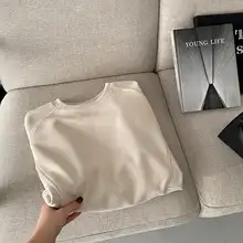 極上の柔らかさのラウンドネック長袖トレーナー【女性用・ルーズフィット・春秋用】