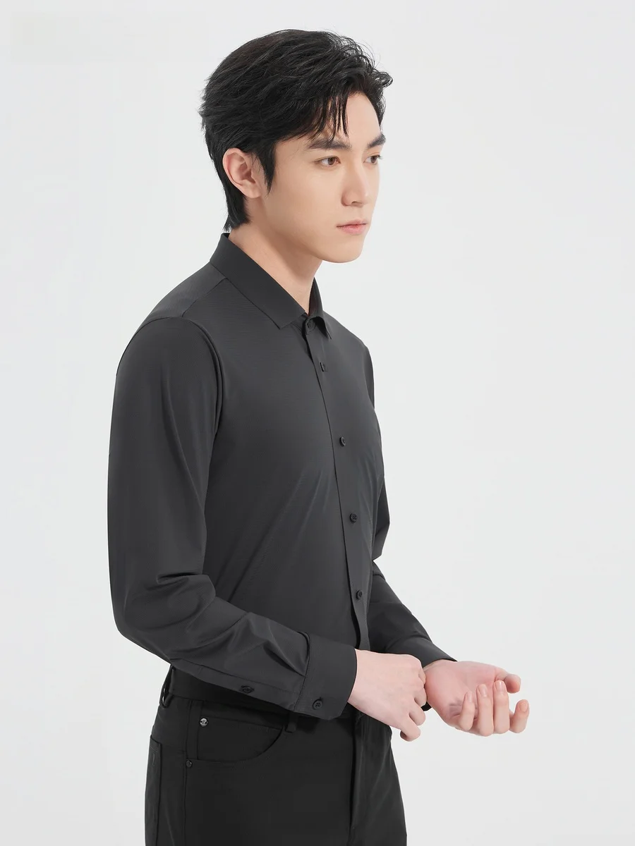 ビジネスカジュアル メンズ長袖シャツの春用選定：Lilanzのシンプルデザインモデル