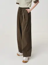 フィットの女性用ストレートパンツ【軽量・ウエストゴム・カジュアル】