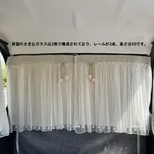 プル式電動サンシェード【二重扉対応・子供用・車内用・断熱・プライバシー保護】（セットアップ対応）