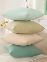 クッション ソファ用 無地 リネン 北欧スタイル