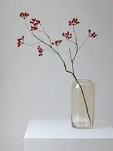 フラワーベース アンバーガラス 北欧風 リビング インテリア 生花 造花 水栽培