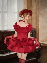 二重奏オリジナルデザインのツインハリケーン超短JSK【トレーン付き・袖付き・ロリータスタイル】（セットアップ対応）