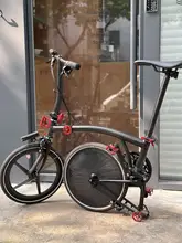 小布折りたたみ自転車用カーボンファイバー製封閉ホイール【27速・後輪】