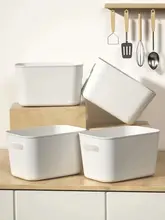 プラスチック製デスクトップ収納ボックス【おもちゃ・スナック用・長方形】