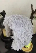 新作 手作りの毛糸立体ヘアバンド