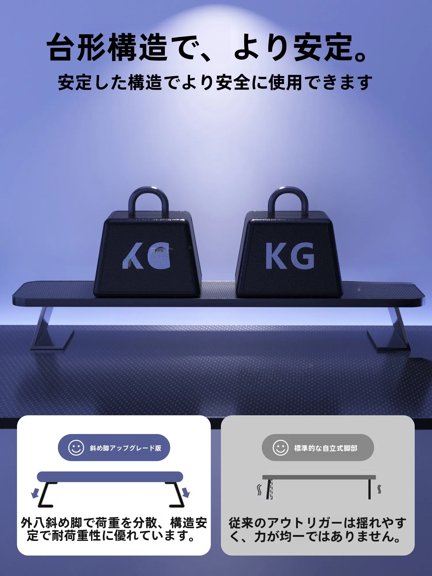 カーボンファイバー製デスクトップモニター昇降スタンド：A4スタンド・deskmini・ワイドモニタとの使い分けと実用性