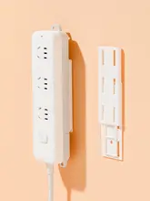 強力な粘着式コンセント固定器【壁面貼付け・ルーター対応・ネジ不要】