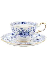 高級骨瓷コーヒーカップとソーサー【エレガントなレッドティーギフトボックス入り】（セットアップ対応）