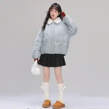 厚手ダイヤモンドキルトダウンコート【女性用・フード付き・暖かい】