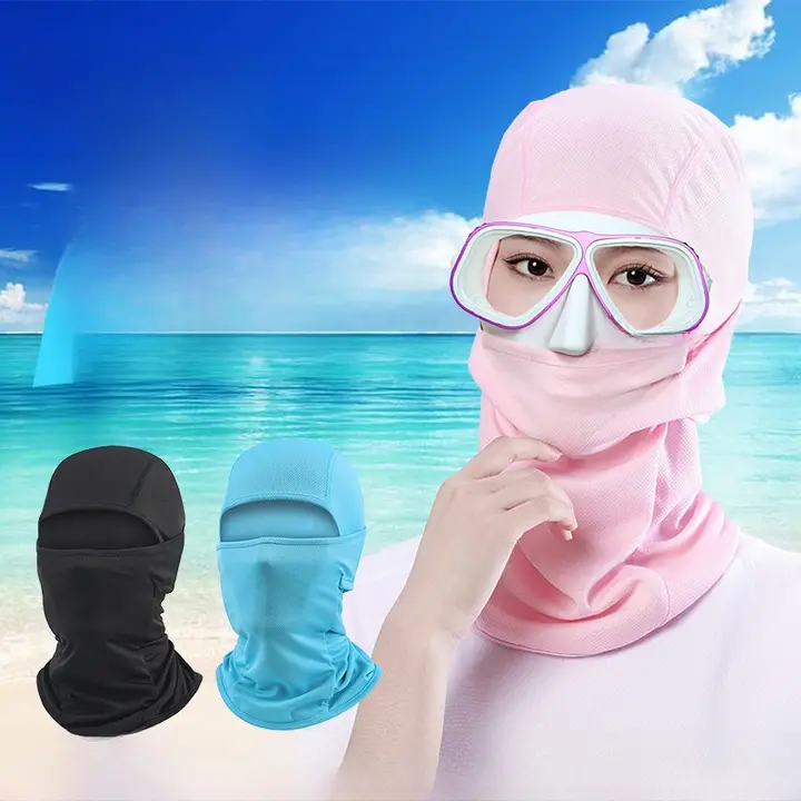 UVカット防止のダイビングフェイスマスク【透湿性・アウトドア用・サーフィン対応】