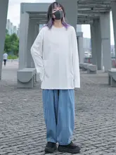 ハイウエスト ワイドレッグ デニムパンツ【春秋用・アメリカンビンテージ・フィット】