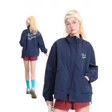 秋用 レディース カジュアル ミリタリージャケット【立ち襟・ロゴプリント・ゆったりフィット】