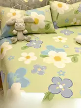 子供用天然コットンベッドカバーセット【3点セット・四季使用可・トライアングルデザイン】